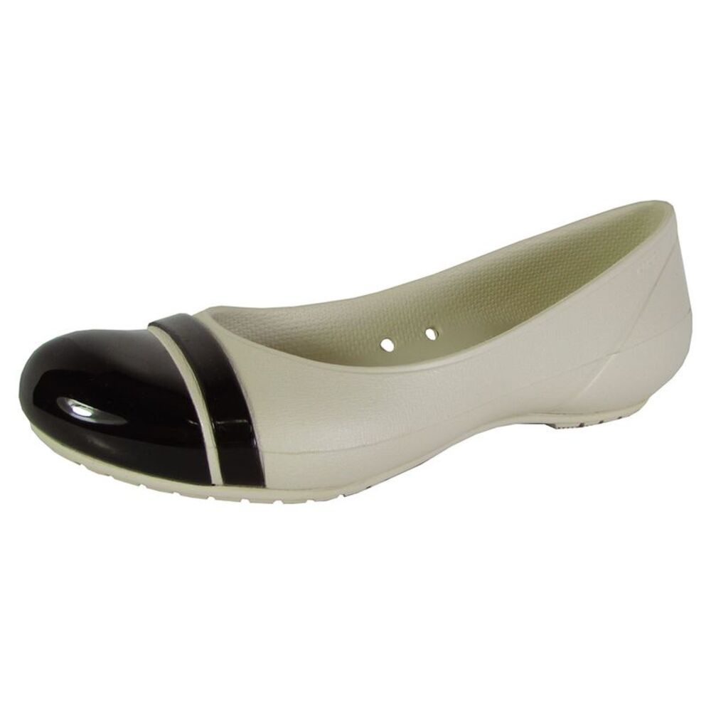 Crocs Womens Slip On 'Cap Toe Flat' Shoes